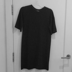 Black summer cashmere t-shirt dress
